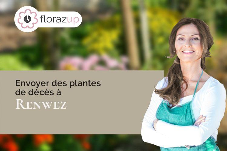 couronnes florales pour un deuil à Renwez (Ardennes/08150)