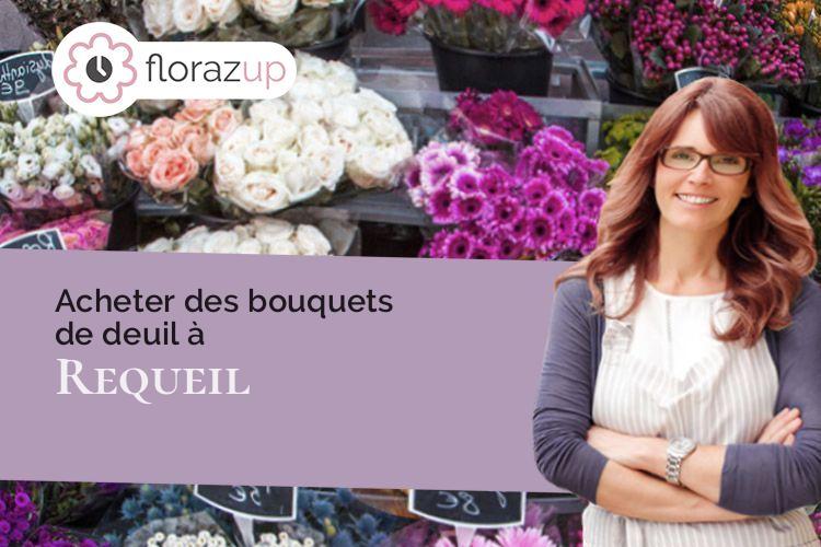 créations florales pour un deuil à Requeil (Sarthe/72510)