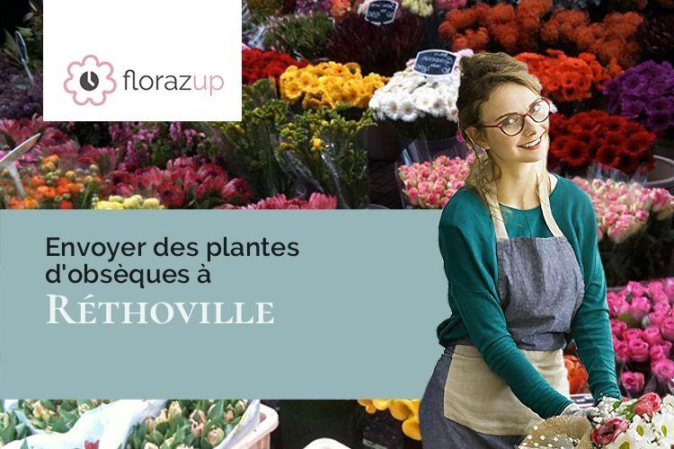 compositions de fleurs pour des funérailles à Réthoville (Manche/50330)