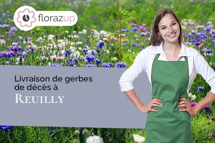 compositions de fleurs pour un enterrement à Reuilly (Indre/36260)