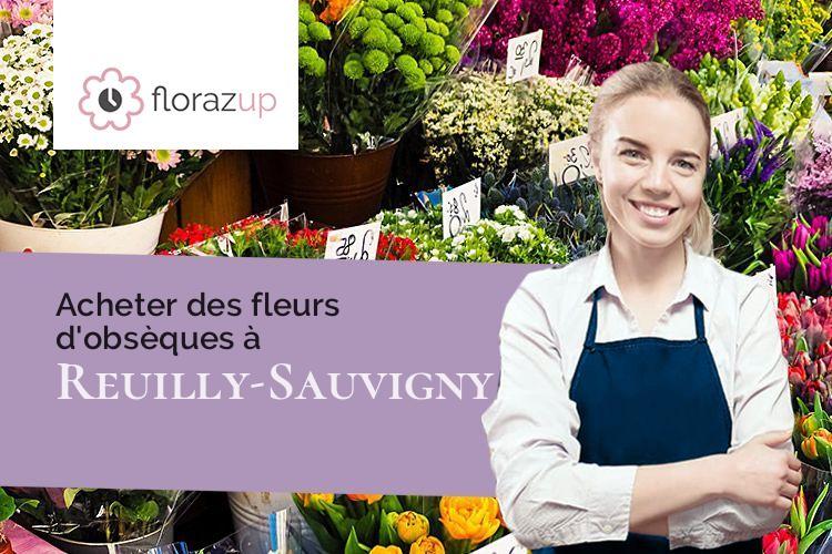 coeurs de fleurs pour un décès à Reuilly-Sauvigny (Aisne/02850)