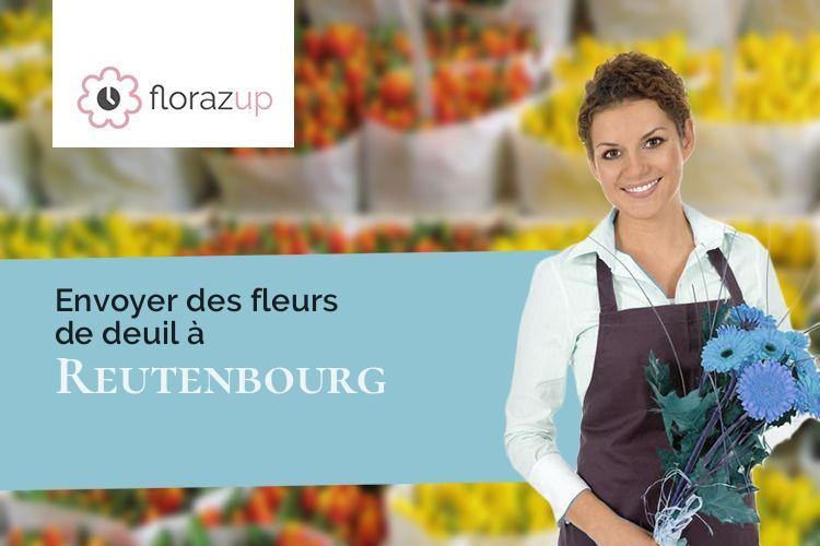 couronnes florales pour des obsèques à Reutenbourg (Bas-Rhin/67440)