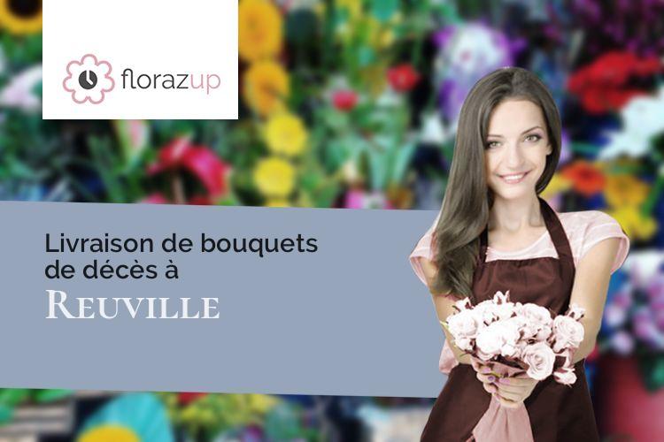 couronnes florales pour un décès à Reuville (Seine-Maritime/76560)