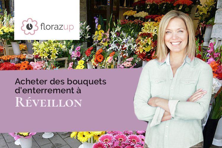 créations florales pour un deuil à Réveillon (Marne/51310)