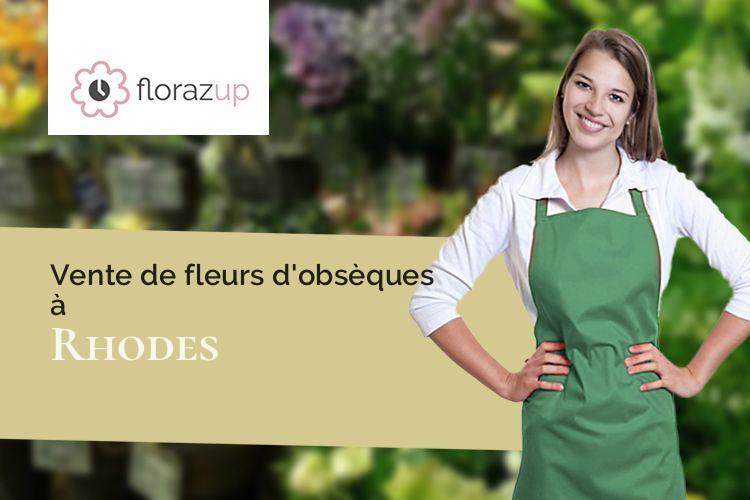 gerbes de fleurs pour un décès à Rhodes (Moselle/57810)