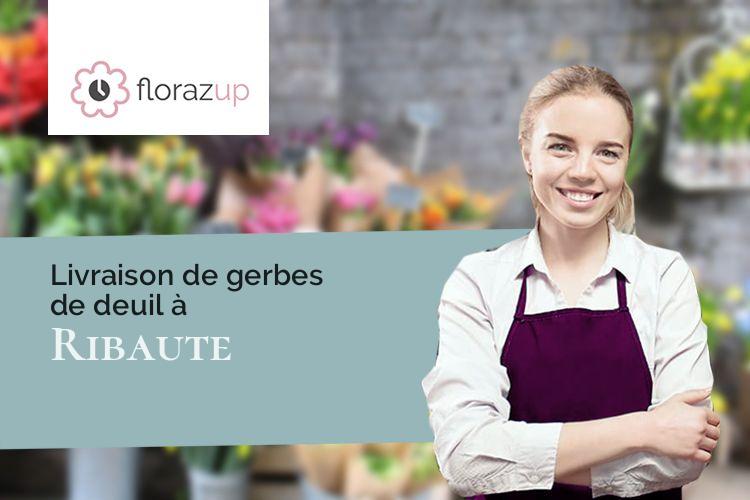 compositions florales pour un décès à Ribaute (Aude/11220)