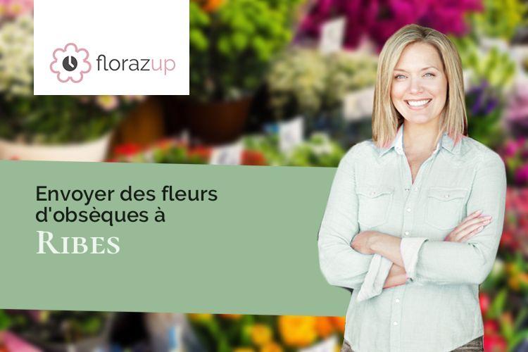 créations florales pour un enterrement à Ribes (Ardèche/07260)
