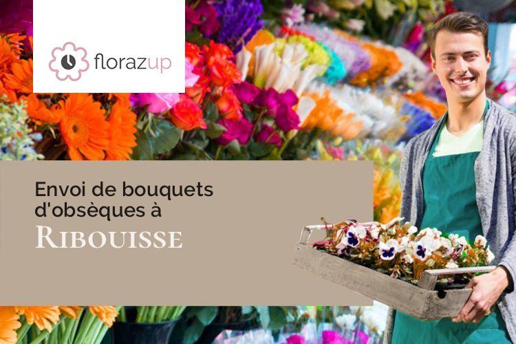 gerbes de fleurs pour un deuil à Ribouisse (Aude/11270)