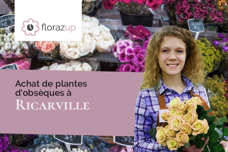 compositions de fleurs pour des obsèques à Ricarville (Seine-Maritime/76640)