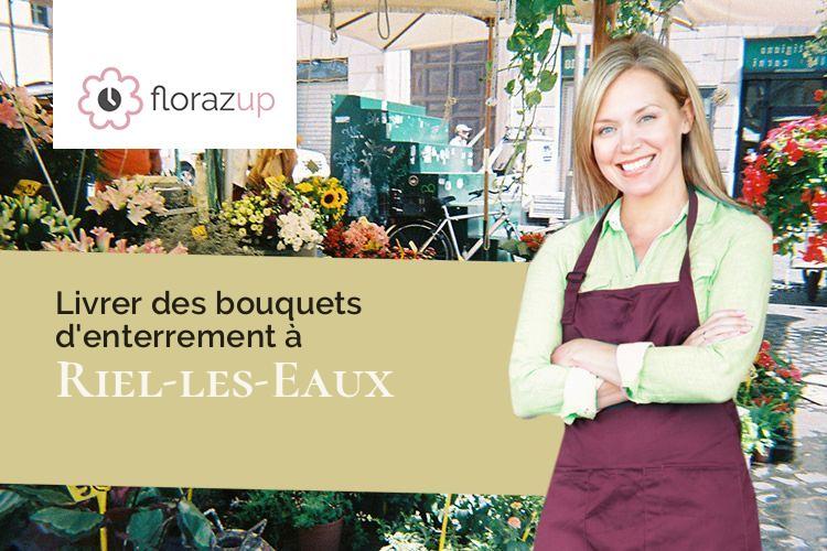 fleurs deuil pour un décès à Riel-les-Eaux (Côte-d'Or/21570)