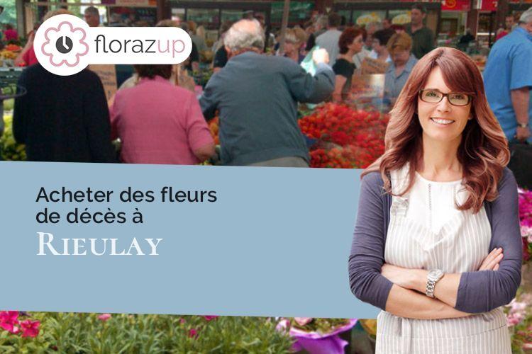 croix de fleurs pour un enterrement à Rieulay (Nord/59870)