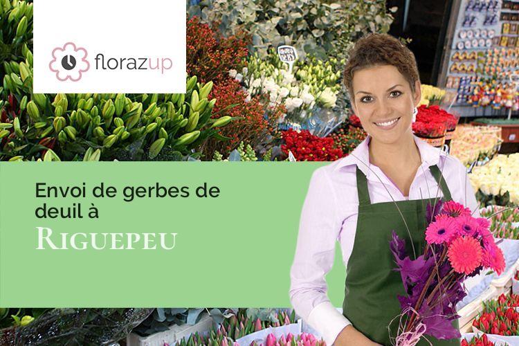 couronnes florales pour un décès à Riguepeu (Gers/32320)