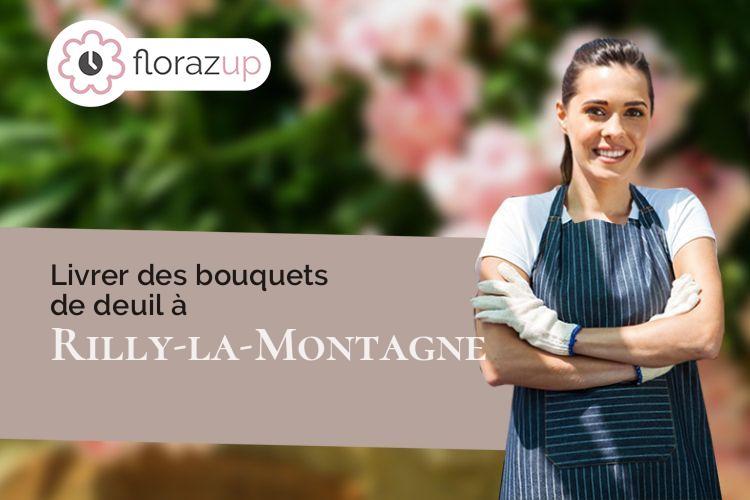 couronnes de fleurs pour une crémation à Rilly-la-Montagne (Marne/51500)