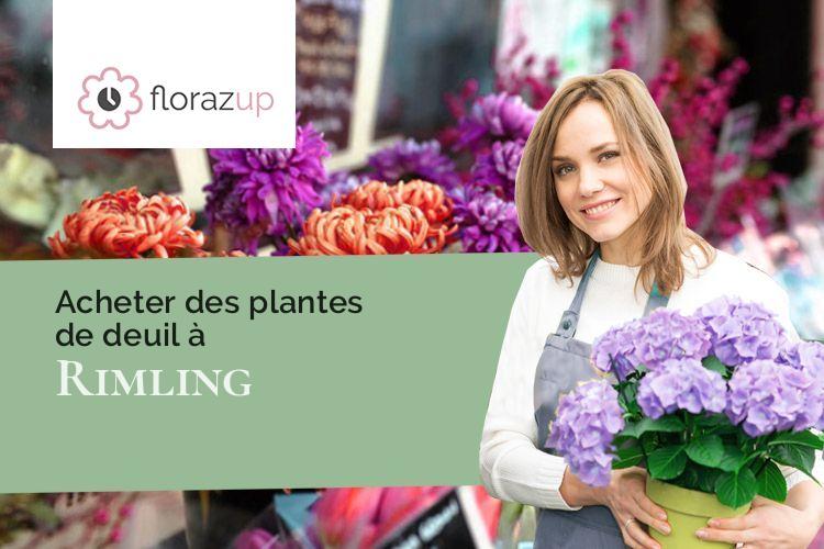 compositions de fleurs pour un enterrement à Rimling (Moselle/57136)