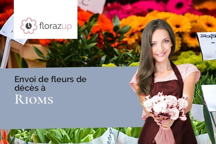 bouquets de fleurs pour un décès à Rioms (Drôme/26170)