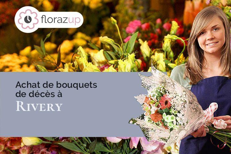 coeur de fleurs pour un décès à Rivery (Somme/80136)