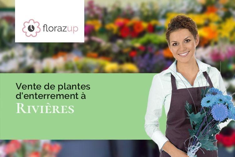 fleurs deuil pour des obsèques à Rivières (Gard/30430)