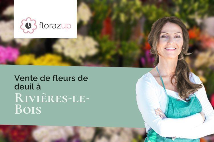 bouquets de fleurs pour un enterrement à Rivières-le-Bois (Haute-Marne/52600)