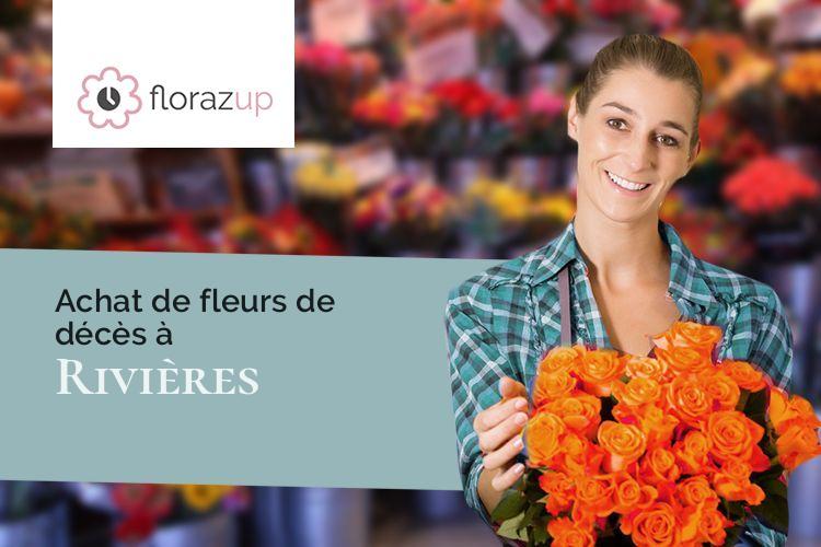 compositions florales pour un deuil à Rivières (Tarn/81600)