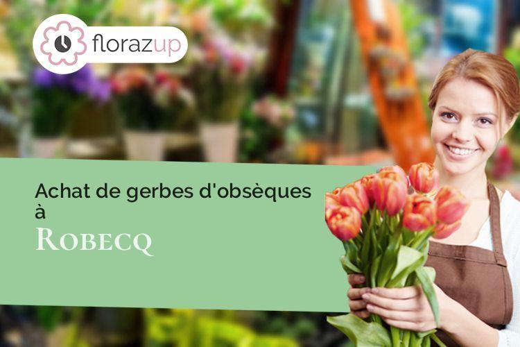 créations florales pour des funérailles à Robecq (Pas-de-Calais/62350)