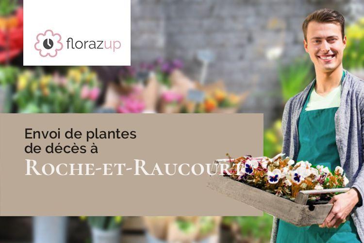 coeurs de fleurs pour un enterrement à Roche-et-Raucourt (Haute-Saône/70180)