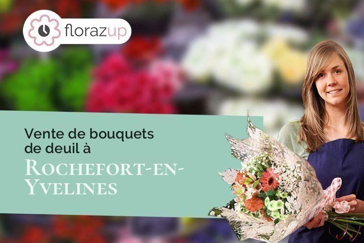 créations florales pour un décès à Rochefort-en-Yvelines (Yvelines/78730)