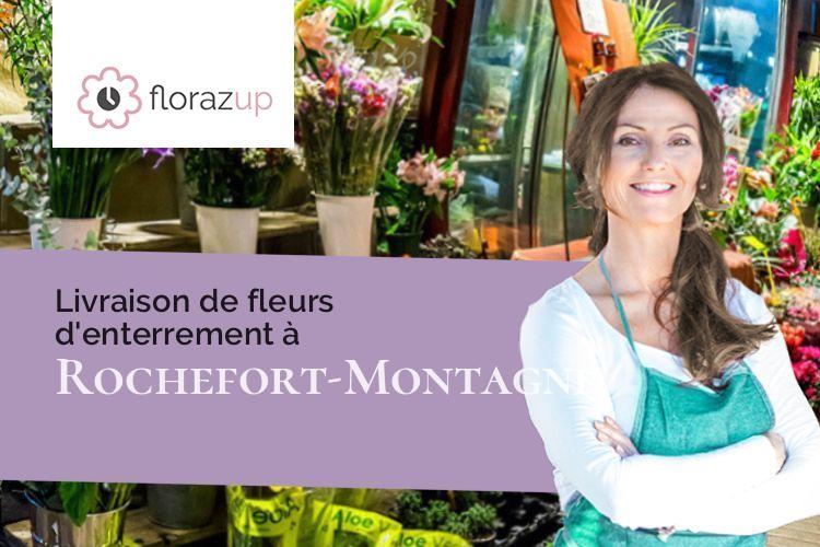 créations de fleurs pour un décès à Rochefort-Montagne (Puy-de-Dôme/63210)