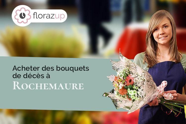 bouquets de fleurs pour un décès à Rochemaure (Ardèche/07400)