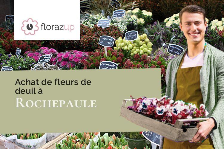 coeurs de fleurs pour des obsèques à Rochepaule (Ardèche/07320)