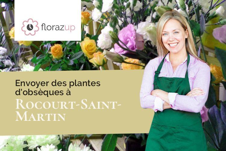 créations de fleurs pour un décès à Rocourt-Saint-Martin (Aisne/02210)