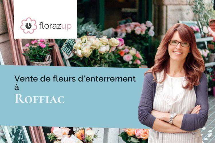 coeurs de fleurs pour un deuil à Roffiac (Cantal/15100)
