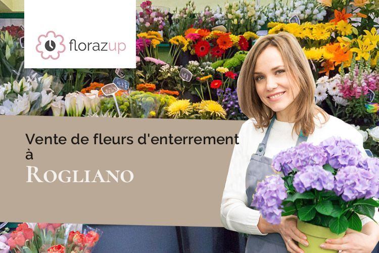 compositions de fleurs pour des obsèques à Rogliano (Corse/20247)