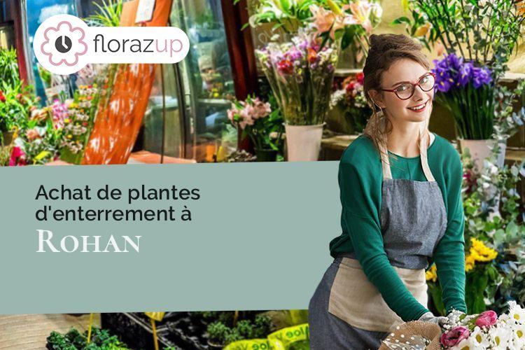 créations florales pour des funérailles à Rohan (Morbihan/56580)