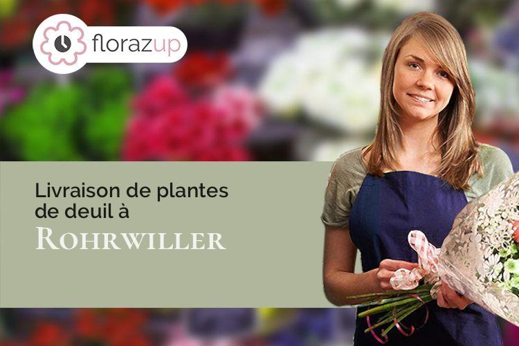 créations florales pour des funérailles à Rohrwiller (Bas-Rhin/67410)