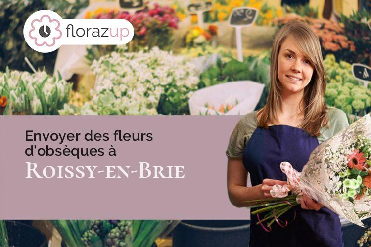 coeur de fleurs pour un enterrement à Roissy-en-Brie (Seine-et-Marne/77680)