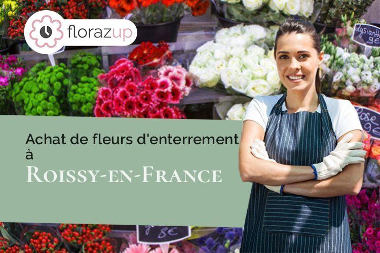 gerbes de fleurs pour un enterrement à Roissy-en-France (Val-d'Oise/95700)