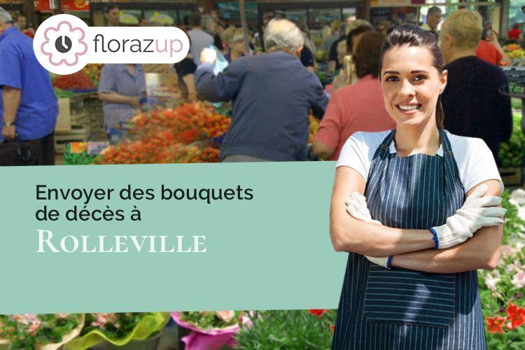 créations de fleurs pour une crémation à Rolleville (Seine-Maritime/76133)