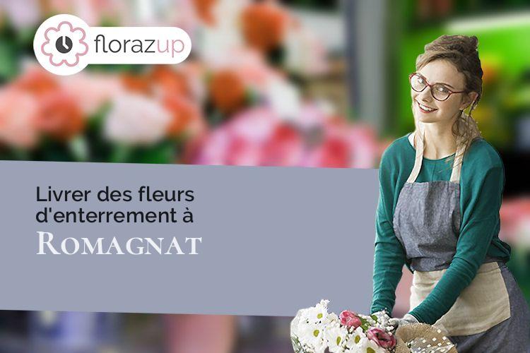 gerbes de fleurs pour des obsèques à Romagnat (Puy-de-Dôme/63540)