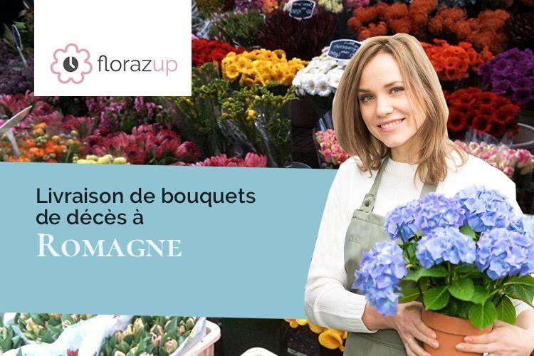 coupes de fleurs pour un deuil à Romagne (Gironde/33760)