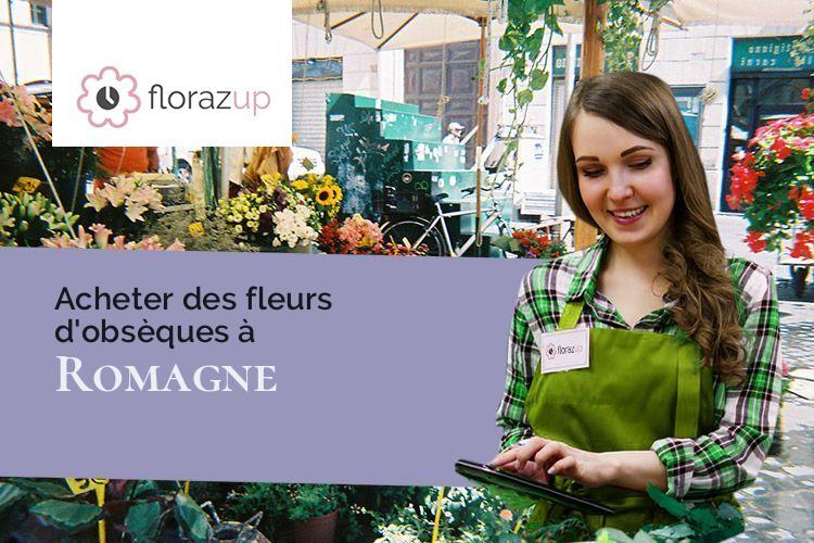 compositions florales pour un décès à Romagne (Vienne/86700)