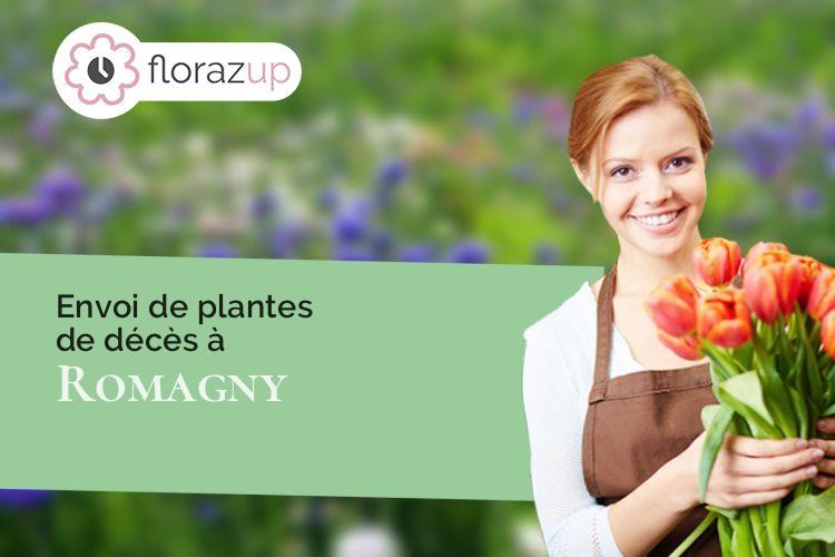 bouquets de fleurs pour un enterrement à Romagny (Manche/50140)