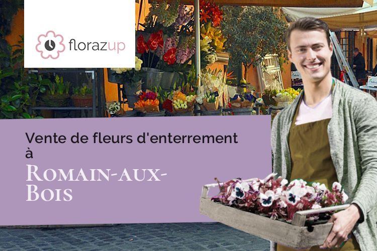 coupes de fleurs pour un deuil à Romain-aux-Bois (Vosges/88320)