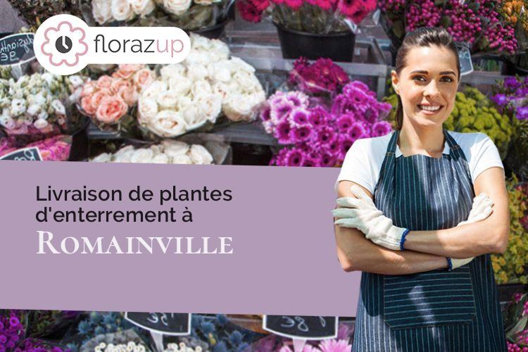 fleurs deuil pour un deuil à Romainville (Seine-Saint-Denis/93230)