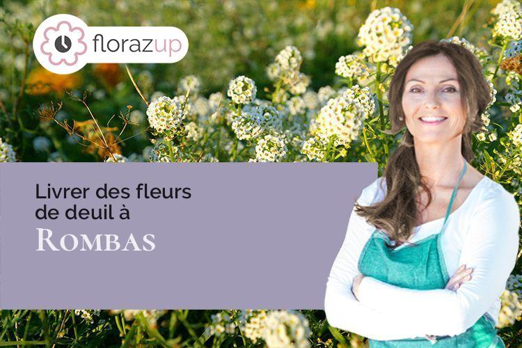 compositions de fleurs pour un deuil à Rombas (Moselle/57120)