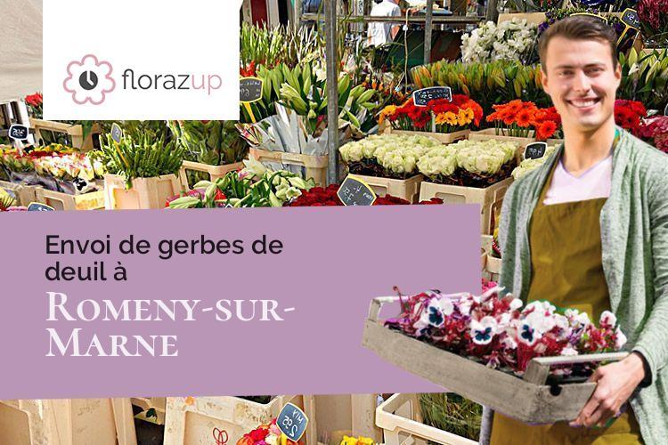 couronnes florales pour une crémation à Romeny-sur-Marne (Aisne/02310)