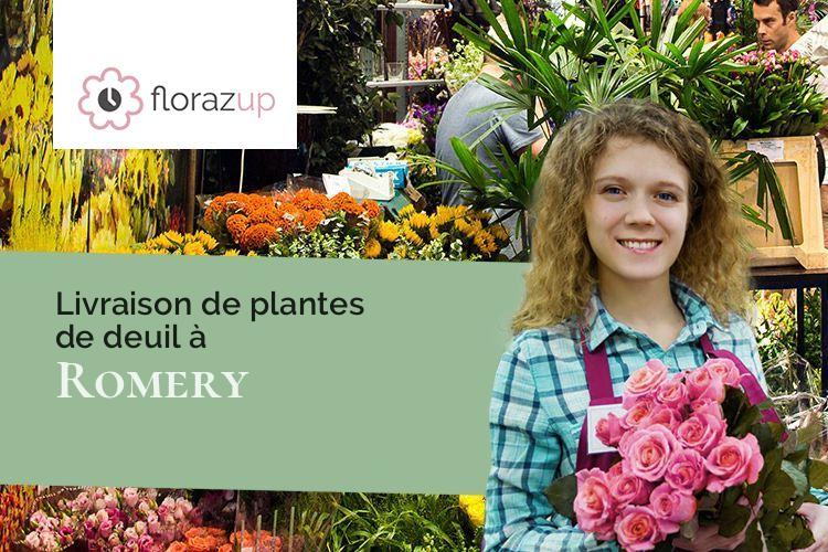 compositions de fleurs pour des obsèques à Romery (Aisne/02120)