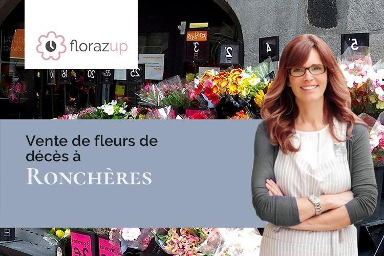 créations florales pour un enterrement à Ronchères (Yonne/89170)