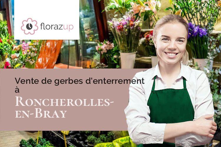 couronnes florales pour un décès à Roncherolles-en-Bray (Seine-Maritime/76440)
