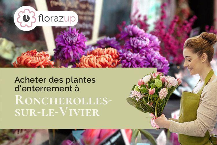 plantes pour un décès à Roncherolles-sur-le-Vivier (Seine-Maritime/76160)