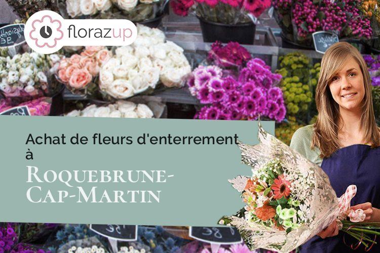 bouquets de fleurs pour un deuil à Roquebrune-Cap-Martin (Alpes-Maritimes/06190)